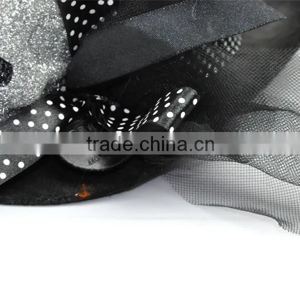 2013 Hot Sale Glittter Led Skull Halloween Party Top Hat