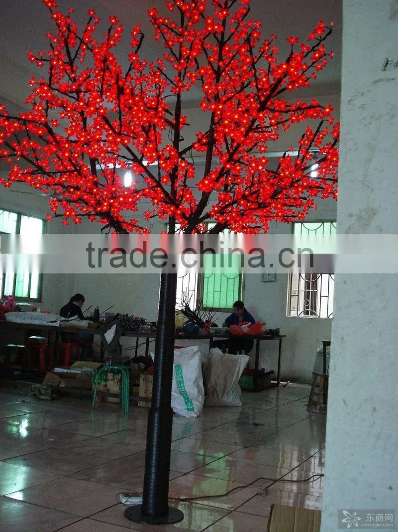 Welcomed 2015 led tree light red color tree, good for illuminate