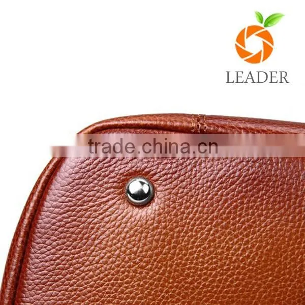 Hottest promotion support OEM genuine leather handbag