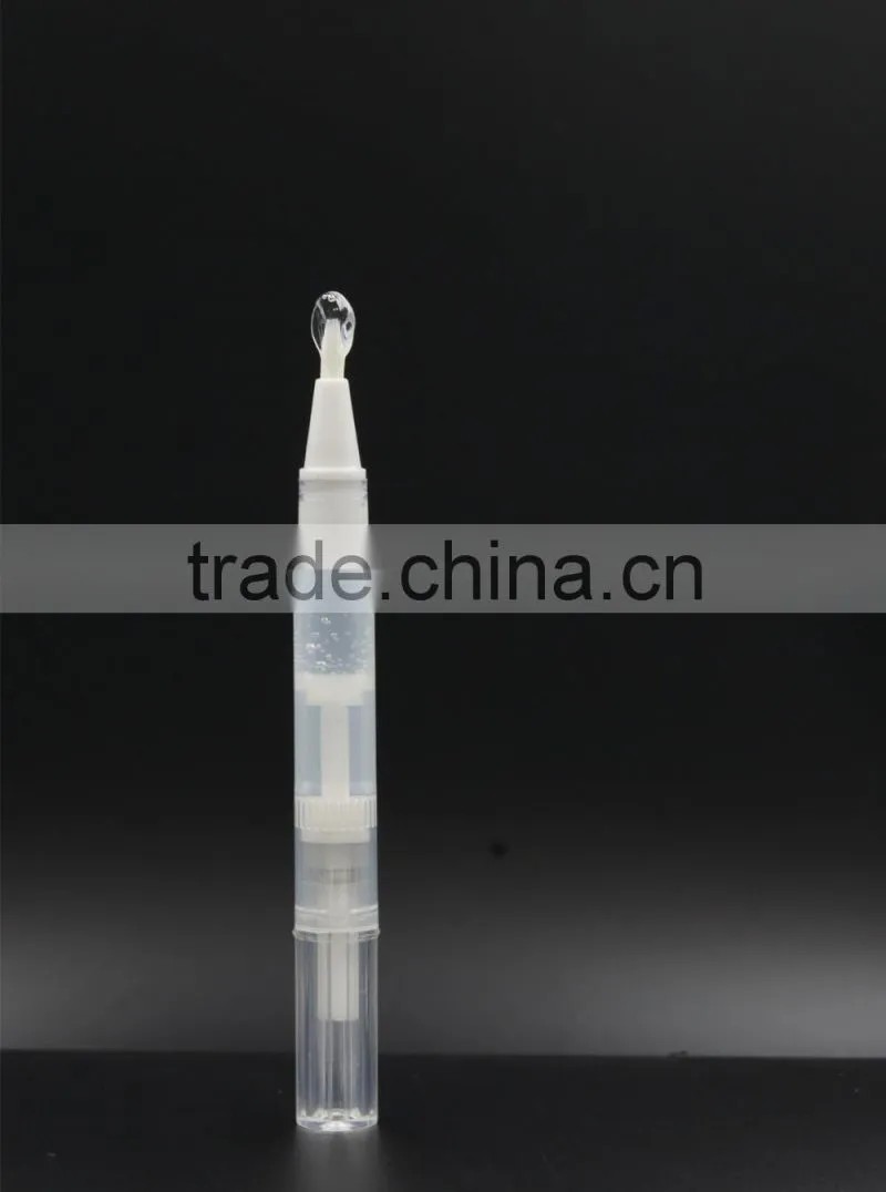 Supply 2ml transparent plastic oral cleaning whitening pen