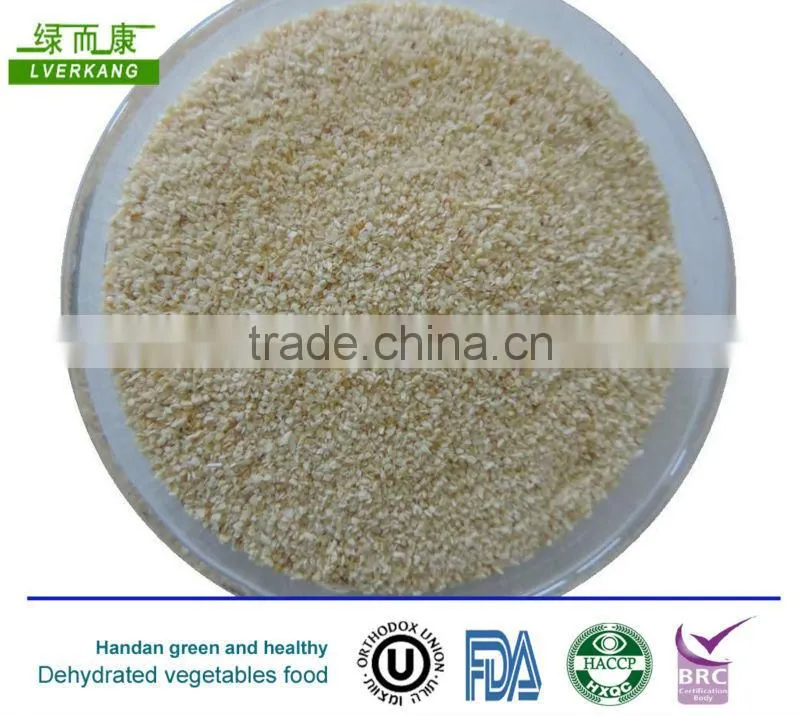 Minced dried garlic, garlic granules, dehydrated garlic particle shape