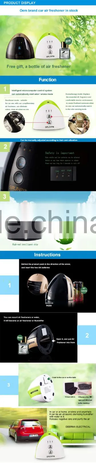 Factory direct sales use the battery eco-friendly air purifier car