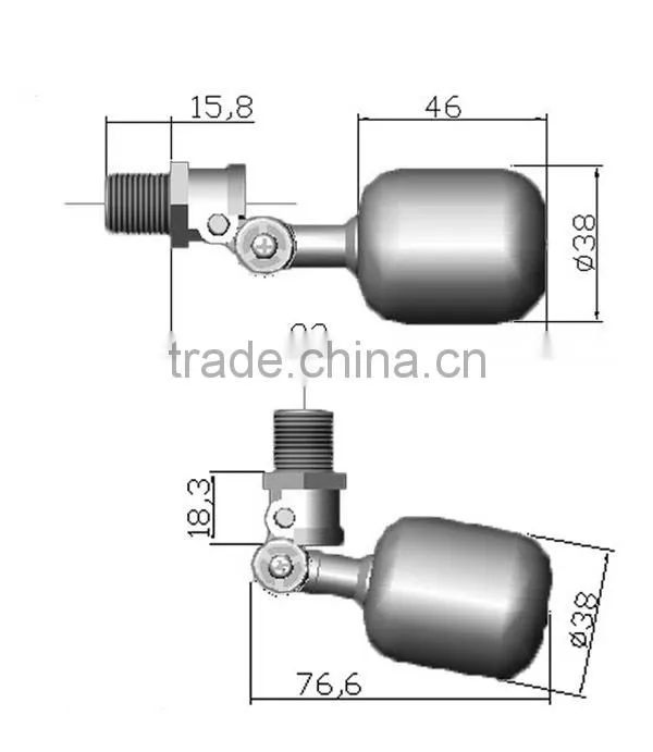MR-DN10WK-T MINI 3/8"inch shut off valve