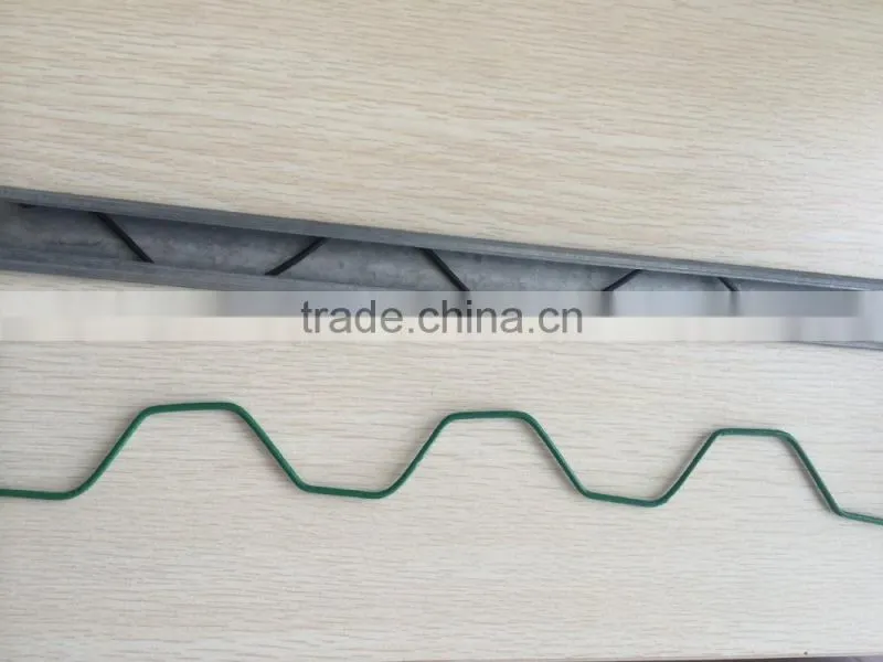 Agriculture plastic wrapped zigzag wire