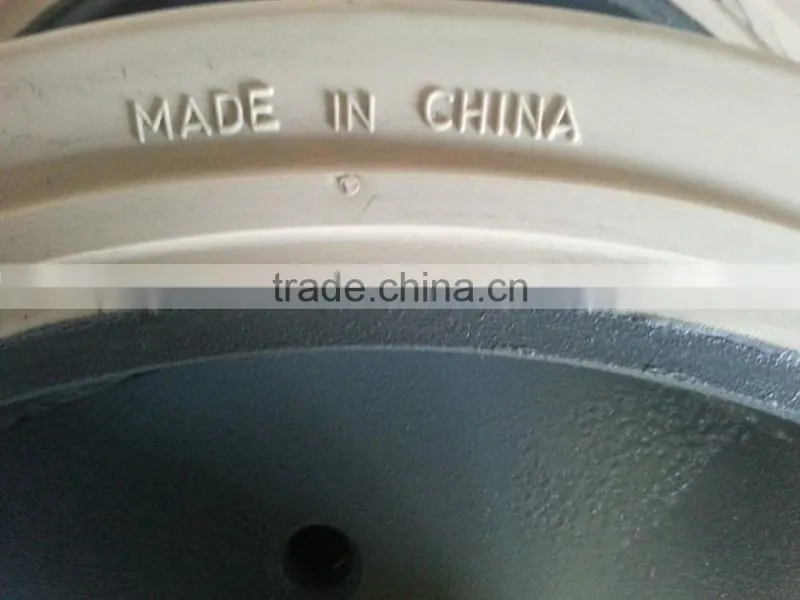 Made in china mobile high strength scissor work lift platform solid tire 16x5x12 without brake