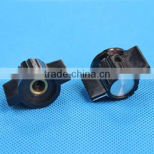 DAIER aluminum knurled car radio knobs