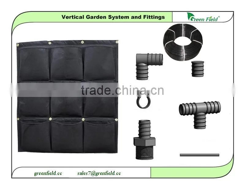 Green Field flower pot green wall, hydroponic garden pot