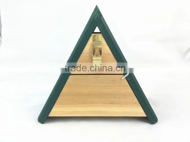 Triangle wooden bird house,FSC wooden bird nest, pet house