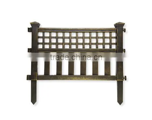 factory price golden plastic split rail fence