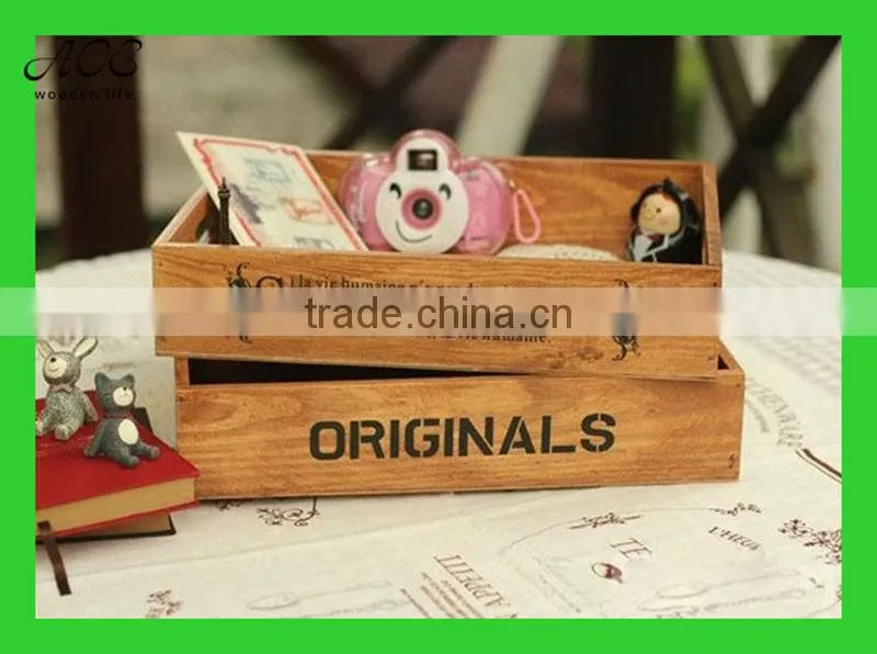 Custom wooden storage box