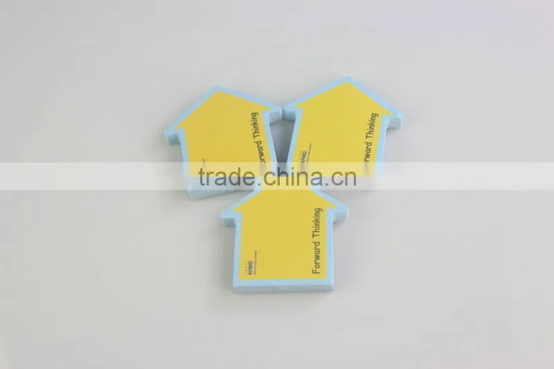 Custom Branded Arrow Shape House shape sticky notes