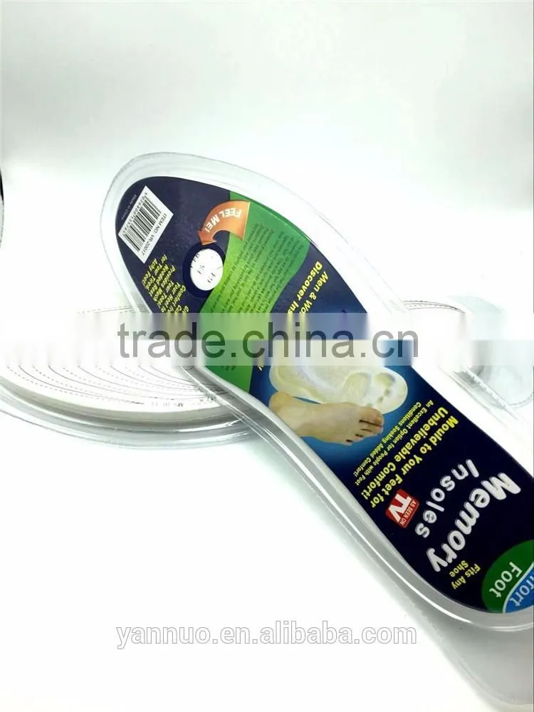 EVA Material Pad, Cushion Material Memory Sponge Shoe Insoles As seen on TV 2017