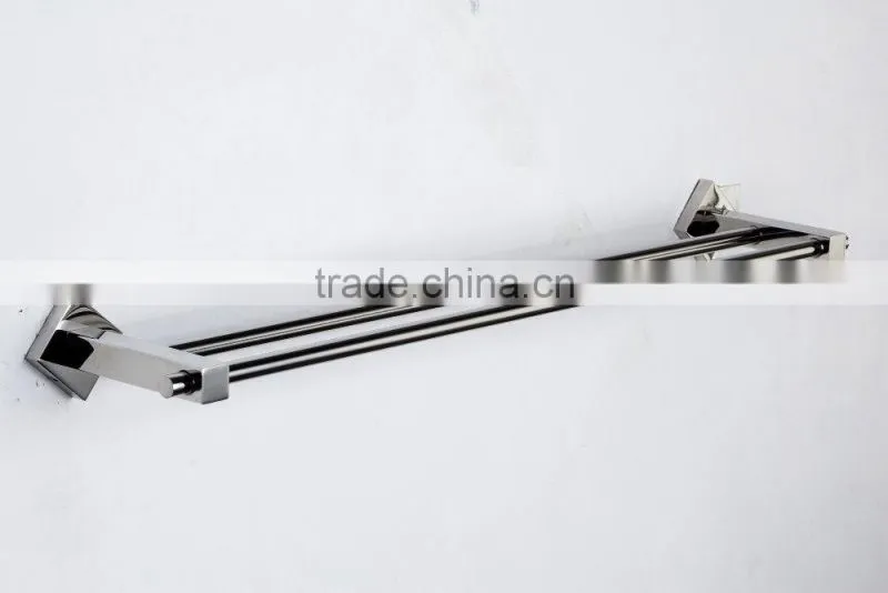 Bathroom Items Stianless Steel Double Bars Wall Mounted Towel Bar BSCI