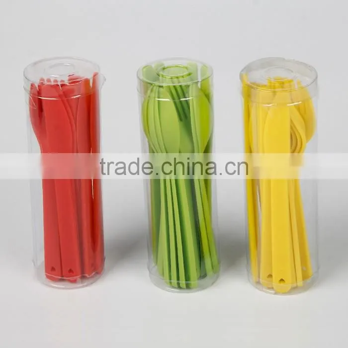Multicolor disposable Plastic cutlery set