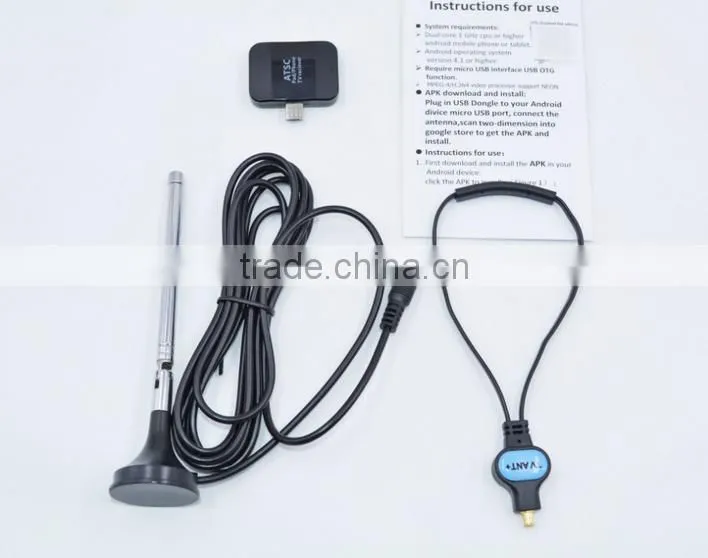 Auto Mobile Portable Android 2 mhz DVB-T2s DVBT T2 Smart Micro USB Digital TV Tuner Mini Box Receiver For Android Pad Bus