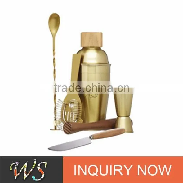 Wholesale 750ml Deluxe Copper Plated Stainless Steel Cocktail Shaker