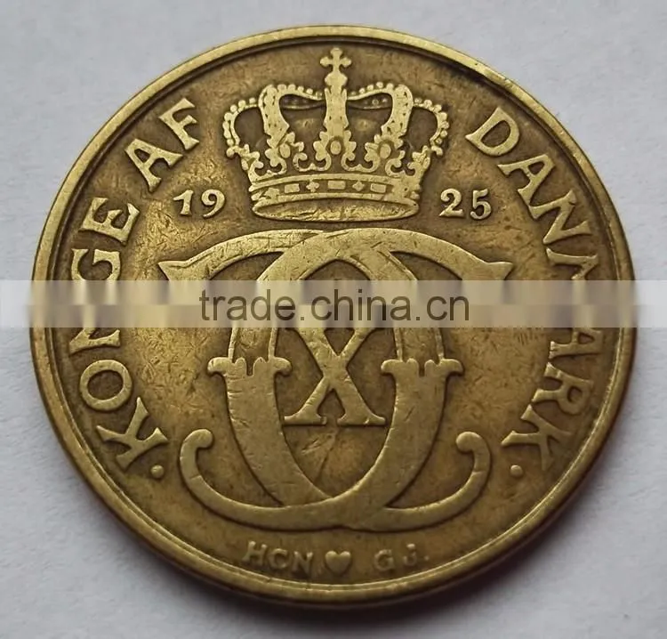 Custom made antique danmark golden old coins