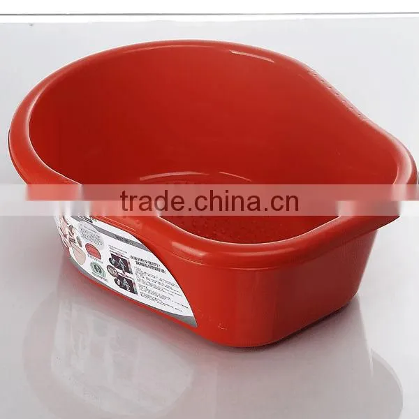 Plastic foot massage bucket without handle