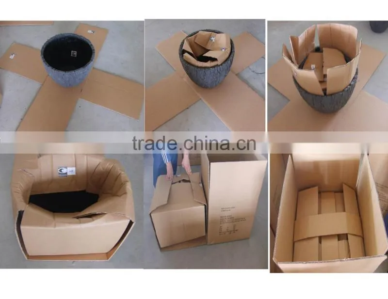 sandstone rock shape flower pots rusty finish planter wholesale planter