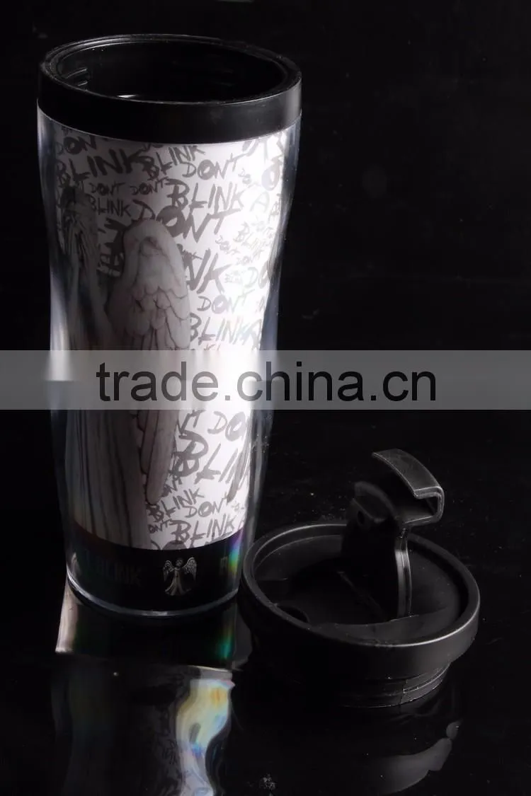 wholesale 12oz plastic Insulated Thermos Travel Mug