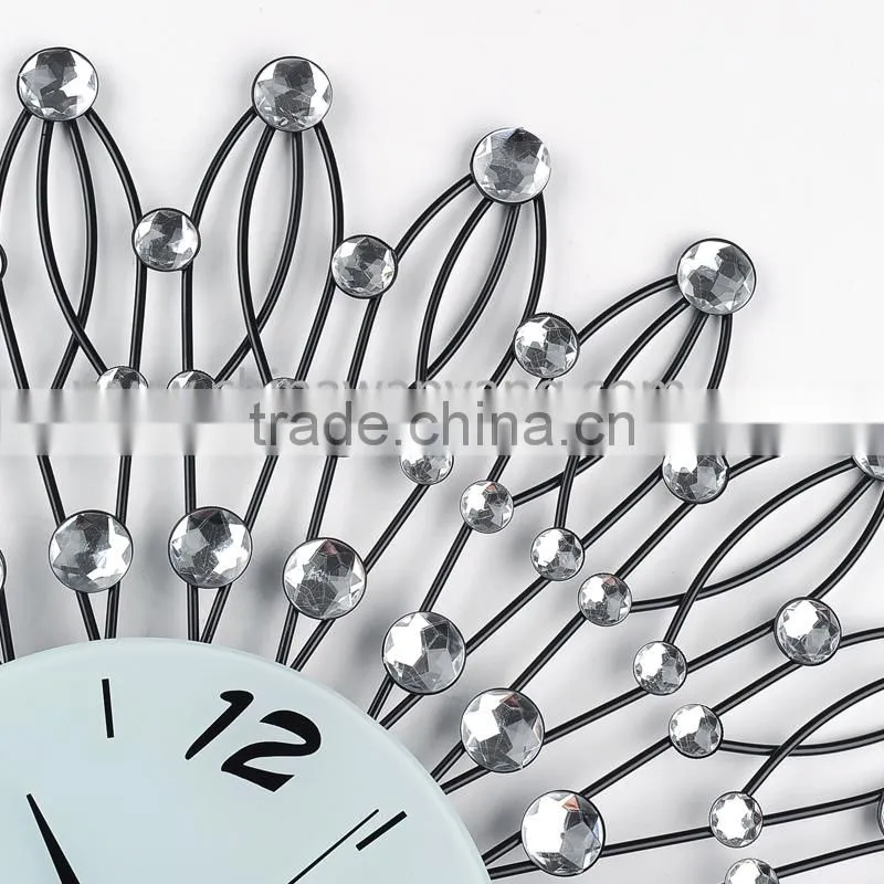 2015 china wholesale digital diy metal decorative wall clock