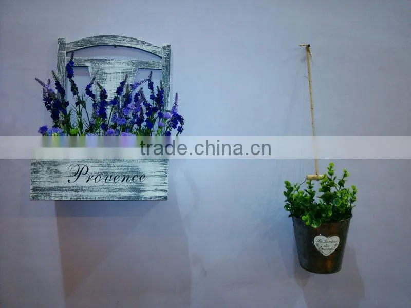 HANGING WOODEN FLOWER BASKETS