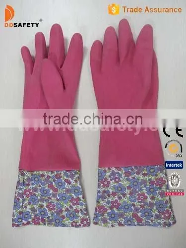 DDSAFETY Wholesale Fashion Design Latex Household Gloves