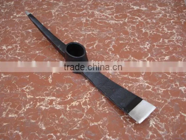 drop forged rail way steel pick/pickaxe head