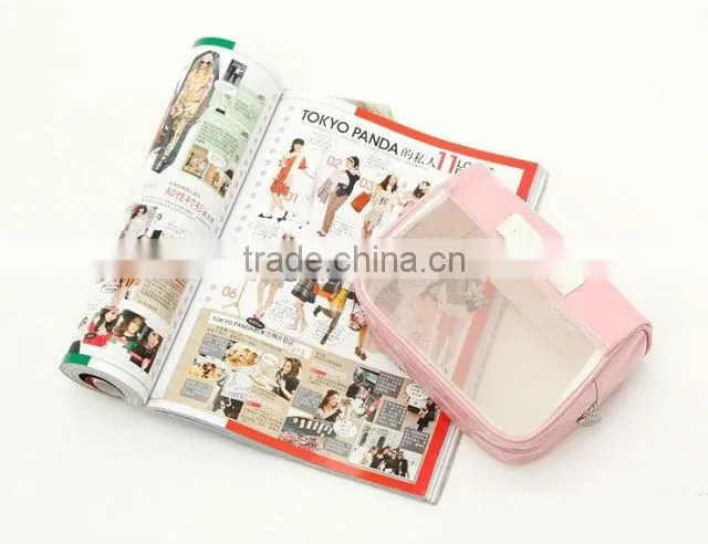 Zipper PVC Cosmetic Bag for Lady