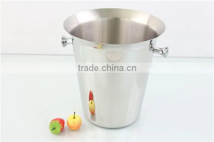 2.0L/3L Stainless Steel creative stainless steel ice beer bucket