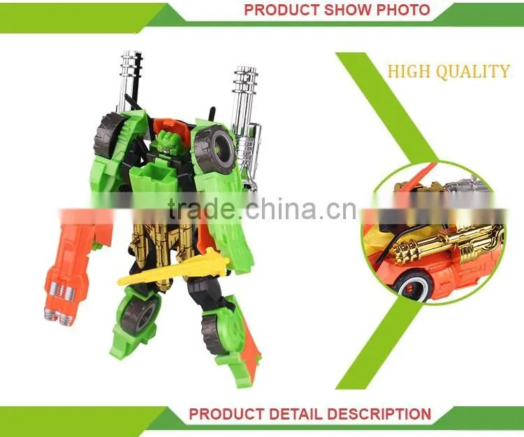 Newest product children play model car transform robot toy