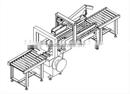 FKX-1 Automatic carton folding sealing and strapping line