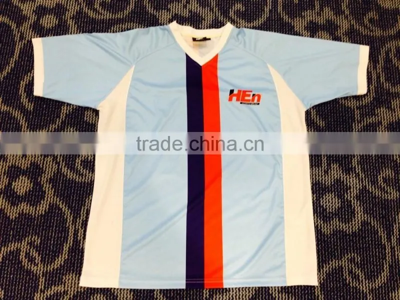 Hot 2014 popular design white football jersey, top grade soccer uniform