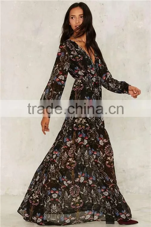 2017 Modern fashion printed girls dress names with pictures for summer
