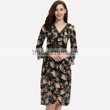 New model casual short thailand women dresses wholesale