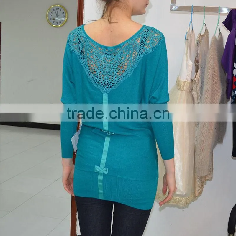 2014 Direct factory sale ladies fashion knitwear
