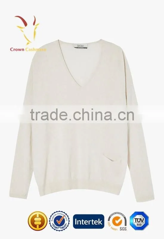 Erdos Cashmere Sweater Pullover for Women V Neck
