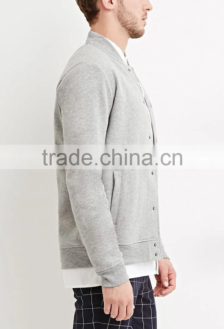 new design fashion blank baseball jacket for men