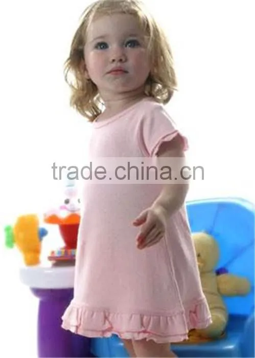 Little Kids Beautiful Model Dresses Girls Princess Dress Chevron Dress with Flower Ribbon Wholesale Baby Girls Party Clothes