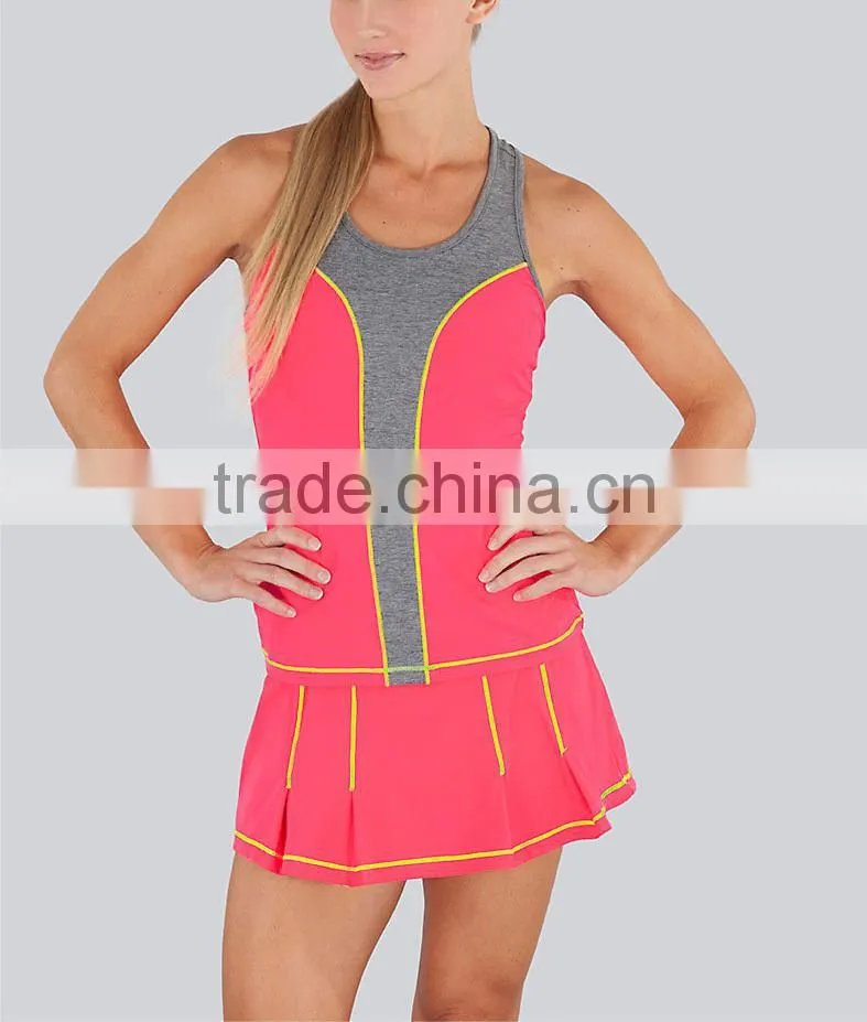 2016 Hot Selling Fitness Women hot Sexy tennis dress suit wear