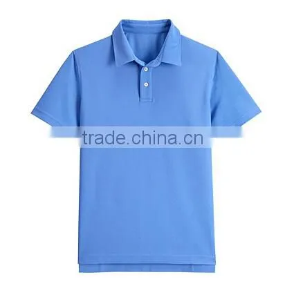 Plain solid color mandarin collar man polo shirt stock