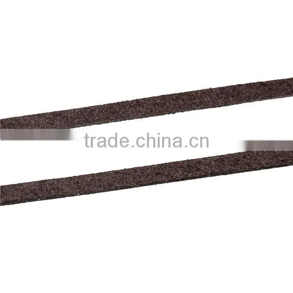 Velvet Suede Jewelry Rope Cord Coffee 2.5mm( 1/8") x 1mm, 20 M