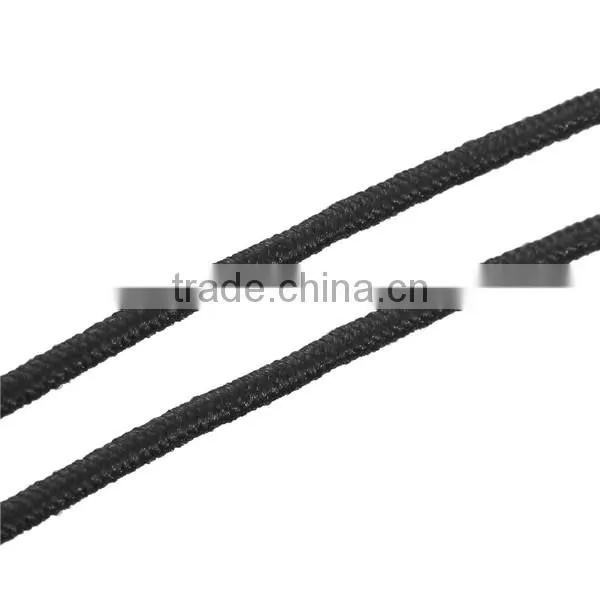 Polyamide Nylon Jewelry Thread Cord For Buddha/Mala/Prayer Beads Black Elastic 1mm