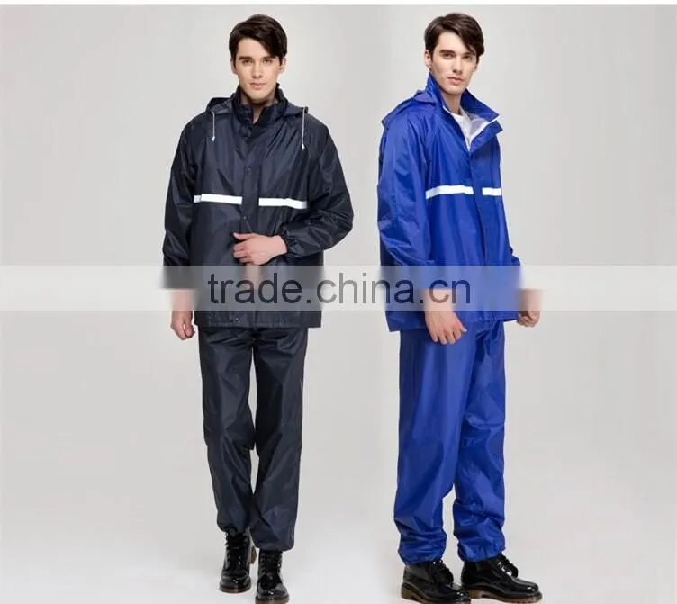 breathable polyester rain coat