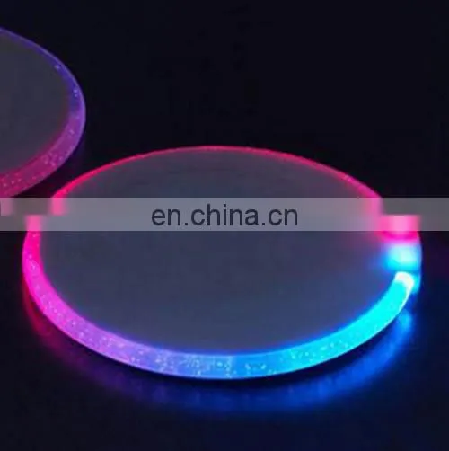 2015 Latest Design LED Colorful Coaster For Bar/Party New Year Gifts&Christmas