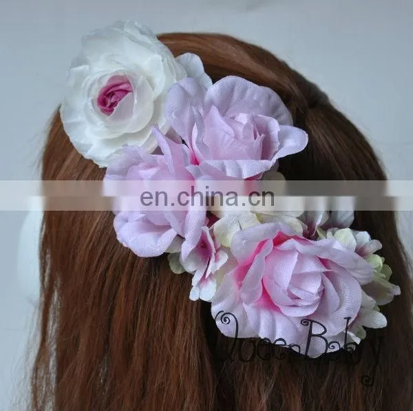 Wedding flower circlet, flower wreath, flower hairband, bridal headband, bridal