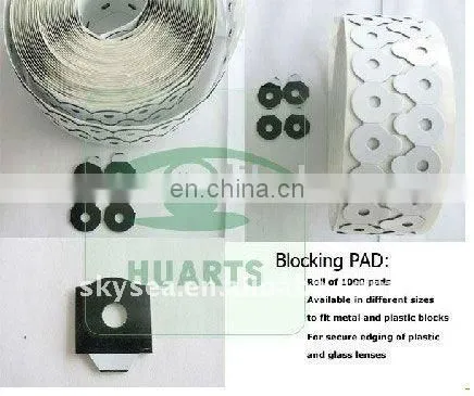 Blocking Pad,lens edging pads,more adhesive,good quality,MOQ 1 roll(24*30 large round)