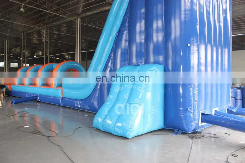 Long inflatable water jumping slide for adult and kids