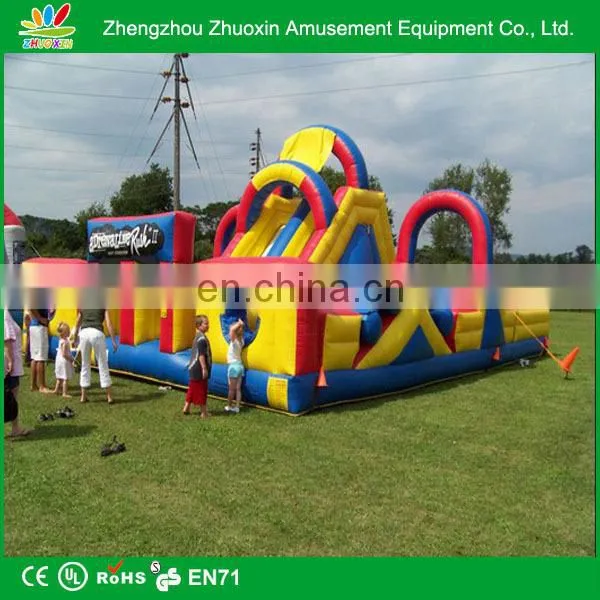 Cheap inflatable obstacle course inflatable maze for commercial combo games CE blower for free