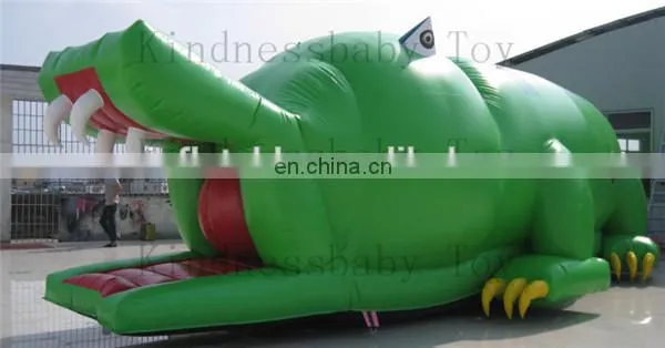 giant inflatable crocodile toy , inflatable tunnel toy , inflatable air crocodile manufacture